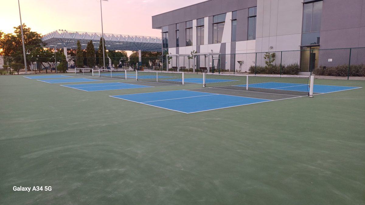 Pickleball court built by Faris Group at KAUST
